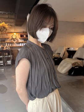 カイコヘアーアンドアートスタジオ(kaiko hair&art studio) ミニボブ/グレージュ/ワンカラー