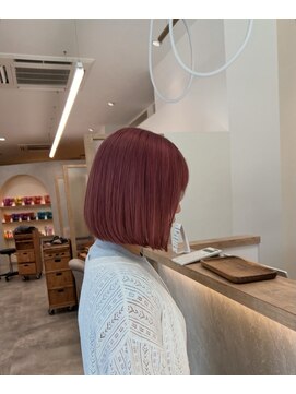 シアエミュー 新越谷店(SHEER emu) 【seina】ピンクベージュ×ボブ