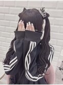 おひめさまティアラ×立体リボンツイン＊まゆ