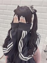 おひめさまティアラ×立体リボンツイン＊まゆ