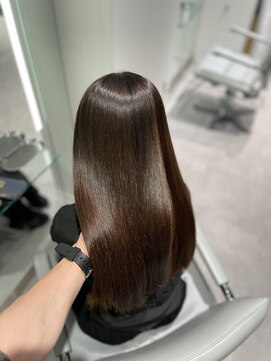 ユニックウメキタ(unique UMEKITA) 髪質改善ストレート×美髪整形×艶髪×20代×ブラウンカラー