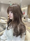 髪質改善*ダークブルー大人ワンホンレイヤー*美髪【Zina熊本】
