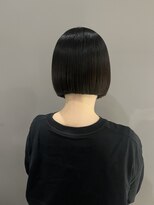 ヘアーエスクールシーユー 枚方T-SITE店(hair S.COEUR×Cu)&nbsp;ワンレンボブ/大阪枚方美容室