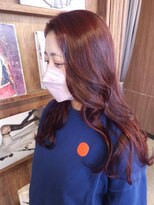 ブロック ジャポン(bloc japon)&nbsp;艶と深みのボルドーカラー×重めなレイヤースタイル