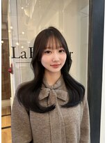 ラボヌールヘアーレーヴ 池袋店(La Bonheur hair reve)&nbsp;レイヤー/くびれ巻き/韓国ヘア／オリーブカラー【佐藤】