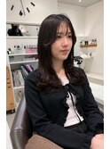 ナチュラルストレート×ロングレイヤー