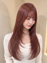 シュガーアンドソルト 垂水(SUGAR&SALT)&nbsp;レッドブラウン/顔周りカット/レイヤーカット/韓国ヘア