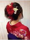 <aivee>大人可愛い編み込みアップスタイル♪