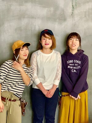 経験豊富な女性Stylist在籍♪親しみやすく話しやすいスタッフばかりなのでお気軽に悩みをご相談ください★