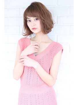 オーロ 武庫之荘店(ORO) チェリーブラウン/外ハネボブ/デザインカラー