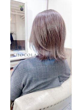 ショコラ 国立谷保(Chocolat) 切りっぱなしぱっつんボブ【ショコラオリジナル秋冬色カラー☆】