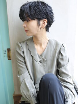 バース(BIRTH) 天神【BIRTH】耳掛けショート×黒髪パーマ