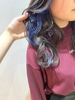 シモキタジャムズ&nbsp;ブルージュ×ネイビー＊インナーカラー/ケアブリーチ