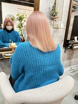 空 ハイトーンボブ_ピンクベージュ