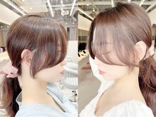 韓国風小顔レイヤー・顔まわりカットが得意な美容室LARME☆mm単位で完成度を追求し360可愛いヘアスタイル♪