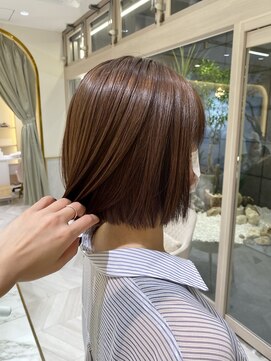 ゼスト フィーノ(ZEST fino) 【橋本姫奈】ボブ×ナチュラルベージュ