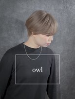 アウル 心斎橋(owl) シースルーマッシュ×ジェンダーレス×ブロンドベージュ