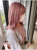 チェリーカラー/ハイトーンピンク/ケアブリーチ/ダブルカラー