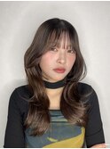 face layer × dark brown