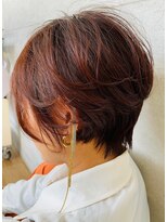 ヘアアンドアイラッシュ ココアンジェ くりえいと宗像店(Coco Ange)&nbsp;【CocoAnge宗像/担当:沖村】ハンサムショート×アプリコット2