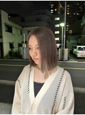 【ADORE 横浜】シアーグレージュ×切りっぱなしボブ