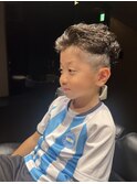 キッズパーマ　緩め極道パーマ