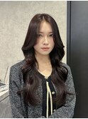 レッドブラウン/ハッシュカット/極・髪質改善トリートメント