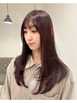 ラヴィズム(LUVISM) ◎韓国ヘアー顔周りレイヤーおくれ毛前髪ダブルカラー万代新潟