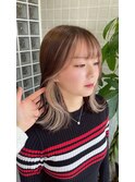 #インナーカラー#カラー#ミルクティー#ブラウン