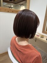 ティピ(tipi)&nbsp;レッドブラウンカラー☆重めボブ☆宿里沙也香