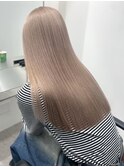 渋谷ミルクティーベージュハイトーンカラーヘーゼルベージュ30代