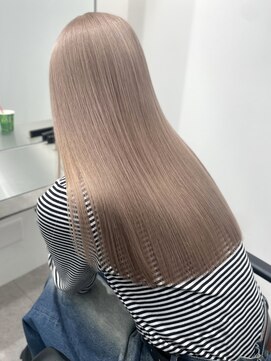 サンクマーケット 渋谷(cinq MARKET) 渋谷ミルクティーベージュハイトーンカラーヘーゼルベージュ韓国