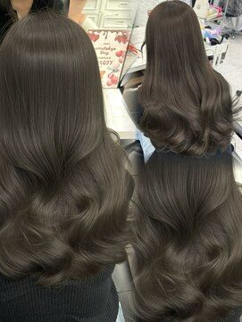 アマトウキョウスマートサロン(AMA TOKYO×Smart Salon) 韓国ヘア 2wayバング レイヤーカット くびれヘア 顔周り