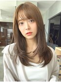 ロングレイヤー/髪質改善カラー/顔まわりカット