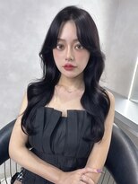 ジーナ 新宿(Zina)&nbsp;【あかね】韓国ヘア 2wayバング 新宿 暗髪カラー