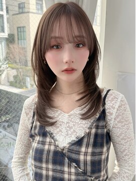 バイオレット 表参道店(Violet) ハッシュカット顔周りカットワンホンレイヤーシャギーカット