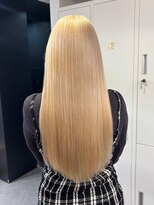 ベレーザ 渋谷(BELEZA)&nbsp;18456_抜きっぱなしブリーチコーラルベージュレイヤーストレート