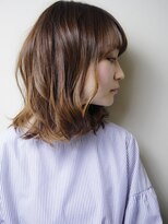 エルデ ナインズ ヘアー スタンド 川口店(elde 9's HAIR STAND)&nbsp;T.デザインカラー&大人可愛いマッシュウルフ風切りっぱなしボブ