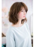 洗いっぱなしみたいな**束感ミディ**a