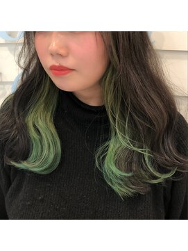 ノアエクレ 銀座(noah ecle) ＊インナーカラーグリーン＊