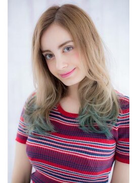 ミック ヘアアンドビューティー 大山店(miq  Hair&Beauty) 立体感で魅せる！外国人風バイカラーミントグレージュa1
