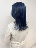 外ハネブルーブラック♪