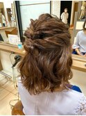 ハーフアップ