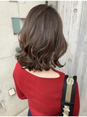 大人グレージュ外ハネミディアム【広尾/恵比寿】担当:大住