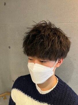メンズサロンドットリアン(dot. lien) 無造作スパイラルパーマ刈り上げマッシュメンズパーマ