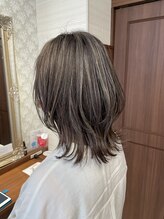 エニィ 池袋西口(Any)&nbsp;ハイライトカラー　グレージュカラー　ネオウルフ　w005