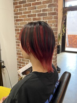 ヴィップルーム(viproom) マッシュショート/アッシュカラー/ツヤ髪スタイル/黒髪スタイル