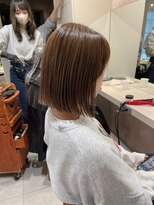 キャンバス バイ ネオリーブ 横浜西口(Canvas by neo.)&nbsp;ヘイリーボブ 切りっぱなしボブ まろやかベージュ