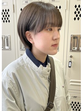 ソソ(soso) 【soso 伊勢田】マッシュショート×オリーブ【横浜/ブリーチ】