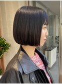 切りっぱなしボブ ミニボブ イルミナカラー表参道20代30代